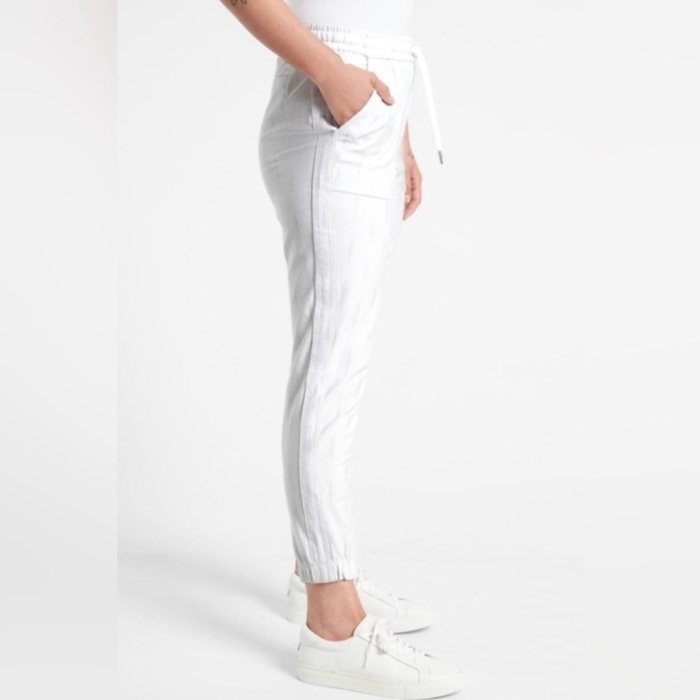 Athleta 22 Plus Farallon Printed Jogger NWT Gray & White - Picture 6 of 9